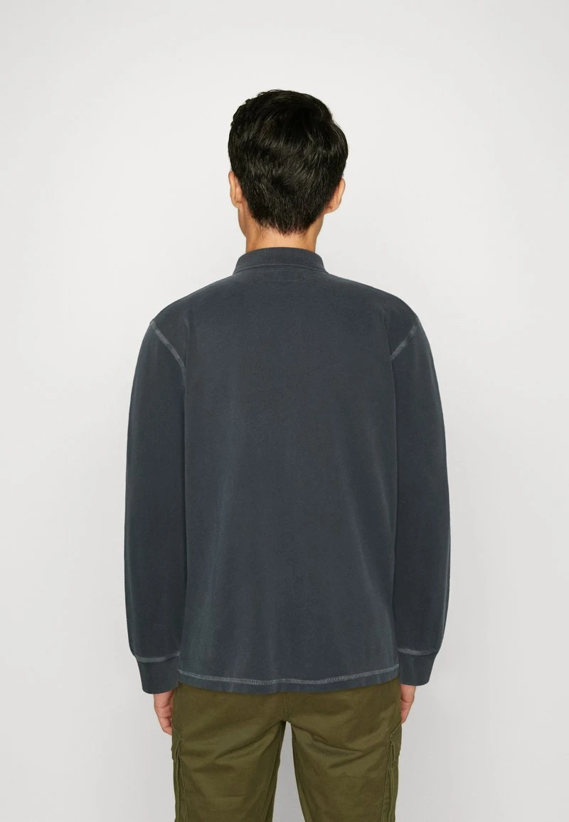 Marc O'Polo LONG SLEEVE FLATLOCK DETAILS - Poloshirt - Dark Navy 5 Marc O'Polo LONG SLEEVE FLATLOCK DETAILS - Poloshirt - Dark Navy – Bild 3