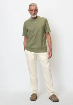 Marc O'Polo REGULAR AUS SOFTER - T-Shirt Basic - Olive -Marc OPolo Geschaft d6885aa5e00346a3ae555c9395e697c4