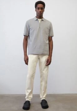 Marc O'Polo REGULAR MIT FEINER-STRUKTUR - Poloshirt - Silver Gray Melange -Marc OPolo Geschaft d69c2613f5bf4ff8bb41d9628e82e3d5