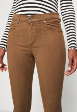 Marc O'Polo 5 POCKET HIGH WAIST SKINNY FIT REGULAR LENGTH - Stoffhose - Earthy Brown -Marc OPolo Geschaft d831be9fdcb943d78ee8da7d9e6e97c6