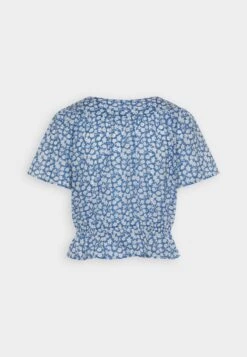 Marc O'Polo DENIM SHORT SLEEVE ROUND NECK - Bluse - Mediterranean Blue -Marc OPolo Geschaft d84b93ab3fdf49ab828e639a587d5ab8