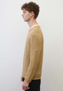 Marc O'Polo RUNDHALS REGULAR - Strickpullover - Soft Mocca -Marc OPolo Geschaft d9097d64555341948f75ceda6cc23f43
