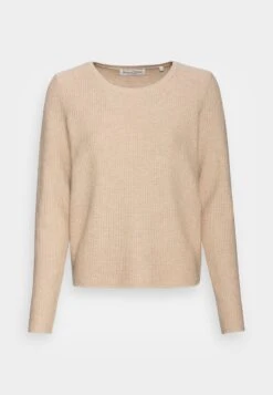 Marc O'Polo PULLOVER LONGSLEEVE ROUND NECK - Strickpullover - Frosty Sand Melange
