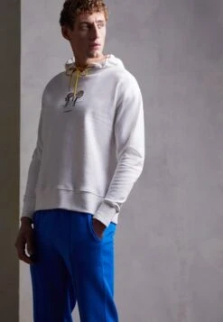 Marc O'Polo DENIM KANGOL COLLAB LONG SLEEVE HOOD FRONT SLEEVE OVERSIZED FIT - Sweatshirt - Egg White -Marc OPolo Geschaft dacbd809b3eb47ef93b5a094b6f6b4e6