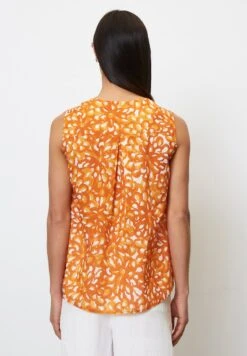Marc O'Polo ÄRMELLOSE V NECK AUS CRISPY - Top - Orange -Marc OPolo Geschaft dc168e43722541dd8e1bad168879587f