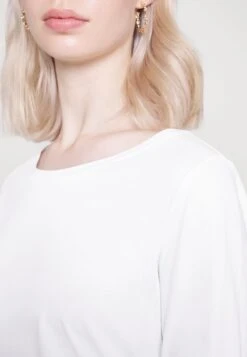 Marc O'Polo LONG SLEEVE ROUND NECK - Langarmshirt - White -Marc OPolo Geschaft de00a745669e4bc28bd9ae2712517eaf