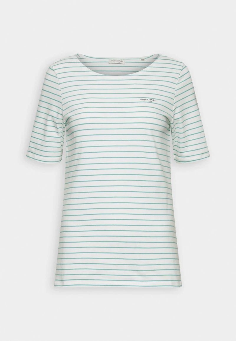 Marc O'Polo SHORT SLEEVE ROUND NECK - T-Shirt Print - Sea Blue 3 Marc O'Polo SHORT SLEEVE ROUND NECK - T-Shirt Print - Sea Blue