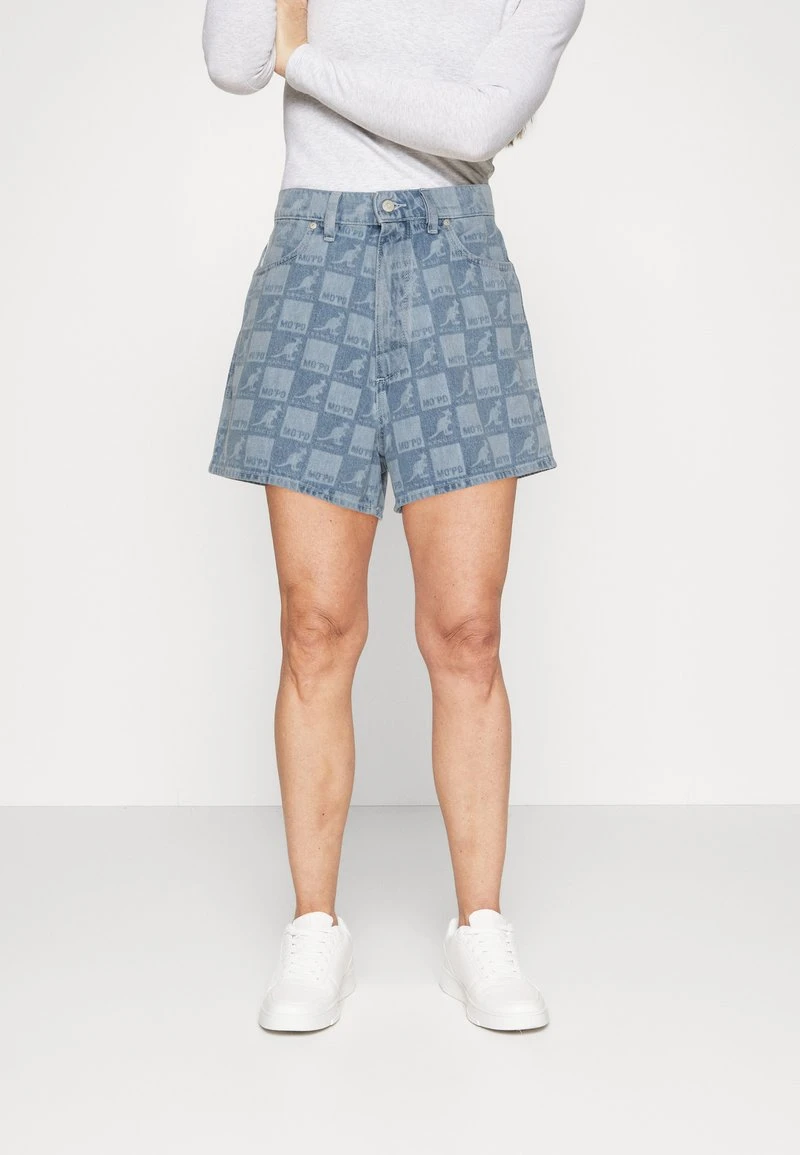 Marc O'Polo DENIM EXTRA HIGH WAIST STRONG A-SHAPED FIT MINI LENGTH - Jeans Shorts - Light Blue 3 Marc O'Polo DENIM EXTRA HIGH WAIST STRONG A-SHAPED FIT MINI LENGTH - Jeans Shorts - Light Blue