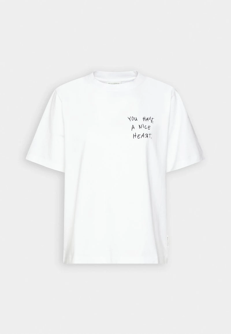 Marc O'Polo SHORT SLEEVE CREW NECK - T-Shirt Print - White 3 Marc O'Polo SHORT SLEEVE CREW NECK - T-Shirt Print - White