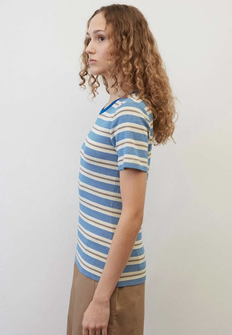 Marc O'Polo RINGEL SLIM - T-Shirt Print - Multi Chalky Sand 6 Marc O'Polo RINGEL SLIM - T-Shirt Print - Multi Chalky Sand – Bild 4