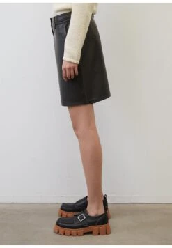 Marc O'Polo HIGH WAIST AUS SUPERSOFTEM - Lederhose - Black 12 Marc O'Polo HIGH WAIST AUS SUPERSOFTEM - Lederhose - Black -Marc OPolo Geschaft e33ce4e6259148788ae85836834306a7