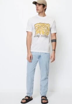 Marc O'Polo REGULAR MIT BRUST-PRIN - T-Shirt Print - White -Marc OPolo Geschaft e553435e84a14a4c979967db2dec4c86