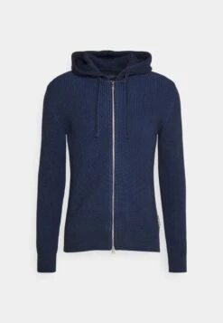 Marc O'Polo CARDIGAN ZIP HOODY - Strickjacke - Dark Navy