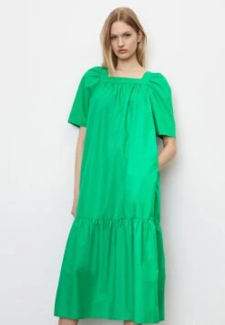 Marc O'Polo BOHEMIAN MIDI STYLE, GATHERINGS, CARREE NECKLINE - Freizeitkleid - Vivid Green