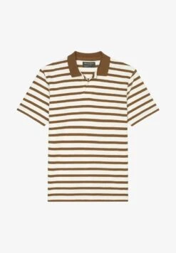 Marc O'Polo KURZARM-REGULAR AUS STRUKTURIERTEM BAU - Poloshirt - Brown -Marc OPolo Geschaft eb83968ec99e46c991da6a09119dbcbf