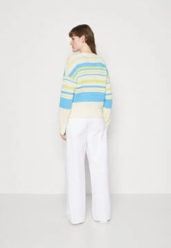 Marc O'Polo DENIM V NECK CARDIGAN WITH LONG SLEEVES - Strickjacke - Multi/limeade -Marc OPolo Geschaft eb9e1394f3524388bb58da9240306fc9