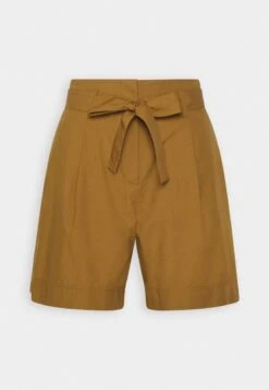Marc O'Polo HIGH RISE PLEATS BELT - Shorts - Wood Brown -Marc OPolo Geschaft ebabc04d18ae424393cdd938ccc0e768