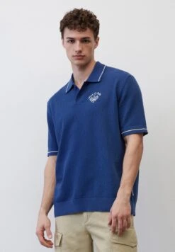 Marc O'Polo DENIM KURZARM - Poloshirt - Kensington Blue