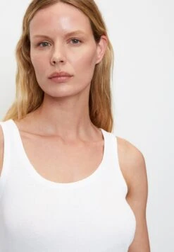 Marc O'Polo TANK AUS ORGANIC - Top - White -Marc OPolo Geschaft ece6c75bec6e41328dc120a6cf1c48a6