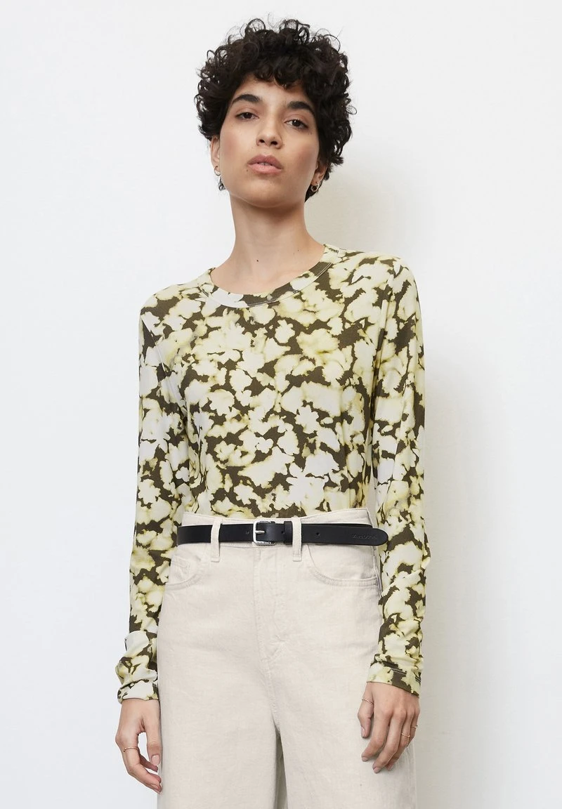 Marc O'Polo LONGSLEEVE MIT ALLOVER-PRINT REGULAR - Langarmshirt - Green 3 Marc O'Polo LONGSLEEVE MIT ALLOVER-PRINT REGULAR - Langarmshirt - Green