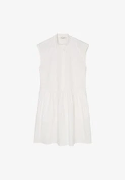 Marc O'Polo DENIM ÄRMELOSES VOLANT POPELI - Blusenkleid - Egg White -Marc OPolo Geschaft ef0a0cea4cd64df6ba9191bd48a11348
