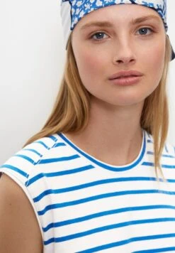 Marc O'Polo DENIM ÄRMELLOSES STREIFEN LOOSE - T-Shirt Print - Multi Mediterranean Blue -Marc OPolo Geschaft f0b9aae93a5d4dc8b291f8c943af03a0
