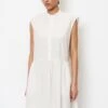 Marc O'Polo DENIM ÄRMELOSES VOLANT POPELI - Blusenkleid - Egg White