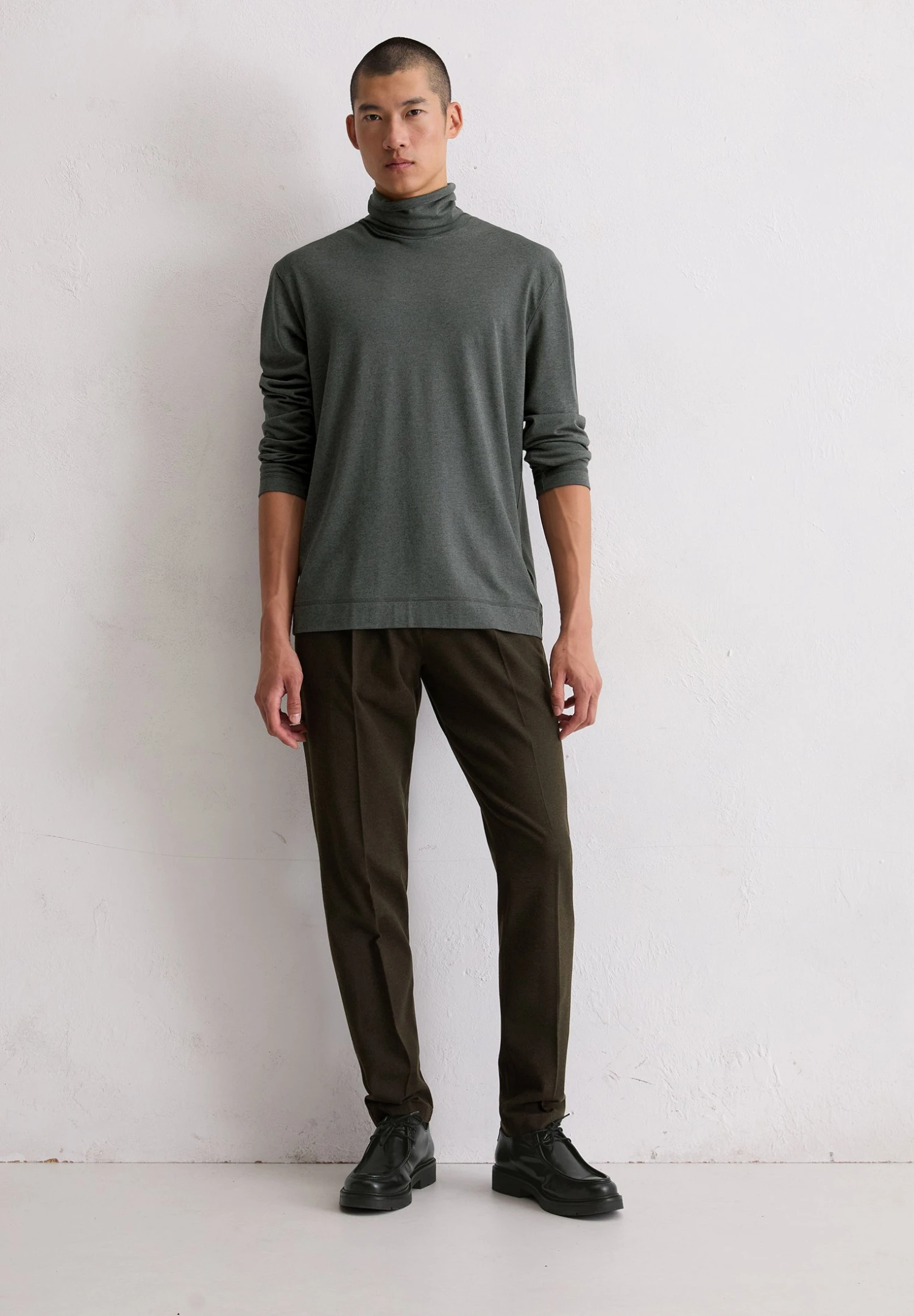 Marc O'Polo ROLLKRAGEN-LONGSLEEVE REGULAR AUS - Long Sleeved Top - Gray Pinstripe 4 Marc O'Polo ROLLKRAGEN-LONGSLEEVE REGULAR AUS - Long Sleeved Top - Gray Pinstripe – Bild 2