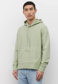Marc O'Polo LONG SLEEVE ARTWORK - Kapuzenpullover - Pistachio Gray