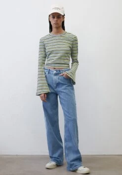 Marc O'Polo DENIM GESTREIFTES LONGSLEEVE MIT TROMPETENÄRMELN AUS - Langarmshirt - Multi Dakota Shadow -Marc OPolo Geschaft fbbcf2d568ac4738be1be45aafc85c79