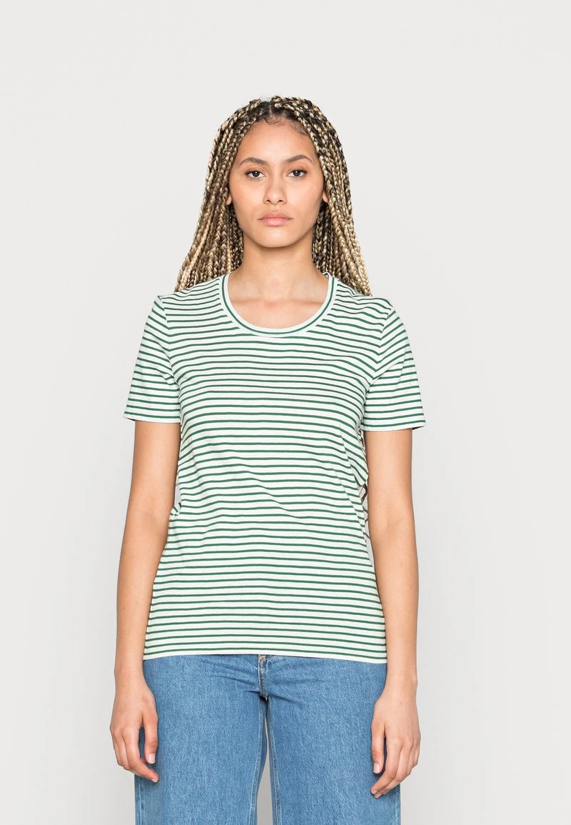 Marc O'Polo DENIM SHORT SLEEVE FINE DYE STRIPE - T-Shirt Print - Multi/tender Buds 3 Marc O'Polo DENIM SHORT SLEEVE FINE DYE STRIPE - T-Shirt Print - Multi/tender Buds