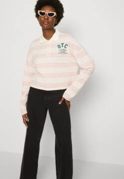 Marc O'Polo DENIM LONG SLEEVE STRIPED PLACED PRINT - Poloshirt - Multi/matte Rose -Marc OPolo Geschaft ff418be9c6e543cd83d88889f85b5137
