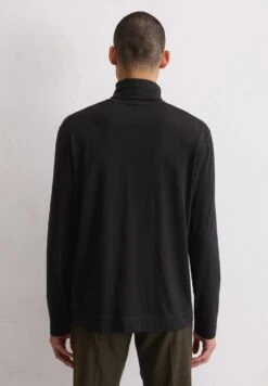Marc O'Polo ROLLKRAGEN-LONGSLEEVE REGULAR AUS - Long Sleeved Top - Black -Marc OPolo Geschaft ff7bfe48f1494c77b0fd800172e1aa9d